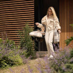 Luiertas shopper Check Boucle van zachte bouclé stof met verschoonmatje