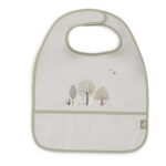Jollein slab waterproof Tiny Park 2 stuks met Charlie the Cat, Diego the Dog en boompjesprint in ivoor en grijs