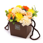 zeep bloemen boeket lente bloemen handgemaakt kleurrijk boeket met zeepbloemen