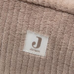 Jollein etui Cloudy Rib Milky Coffee met zachte ribstof en compacte opbergvorm voor babyaccessoires