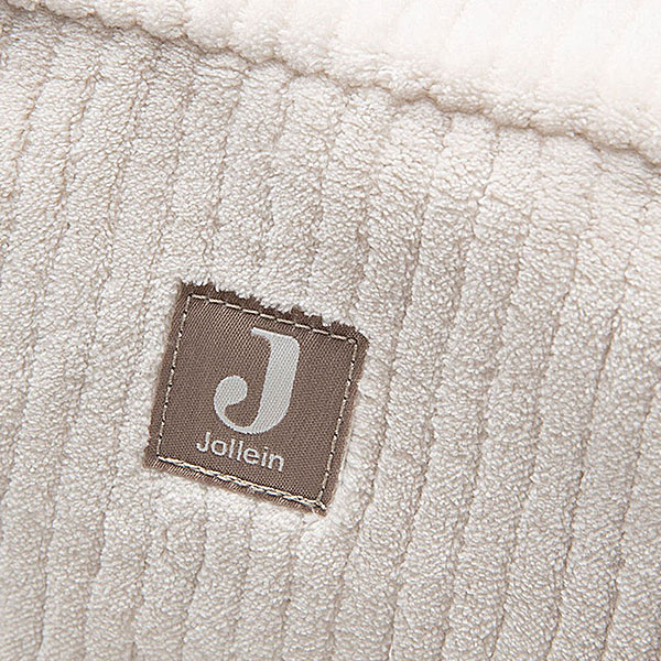 Jollein etui Cloudy Rib Oatmeal met zachte ribstof en compacte opbergvorm voor babyaccessoires