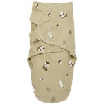 inbakerdoek forest animals sand baby 0 tot 3 maanden unisex meyco