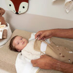 inbakerdoek forest animals sand baby 0 tot 3 maanden unisex meyco