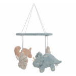 Baby mobiel Roarsome met zachte dino’s in Sea Green en Olive Green kleuren