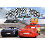 Ravensburger Cars 3 puzzelset met Lightning McQueen en Jackson Storm met 2 puzzels van 12 stukjes voor kinderen vanaf 3 jaar