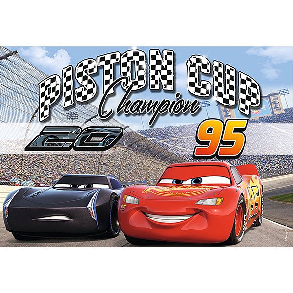 Ravensburger Cars 3 puzzelset met Lightning McQueen en Jackson Storm met 2 puzzels van 12 stukjes voor kinderen vanaf 3 jaar