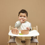 slab badstof baby offwhite soft green forest green set meyco