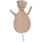 Mick the Dog speendoekje van Jollein met gebreid hondenhoofdje en zacht fleece doekje voor baby's en peuters