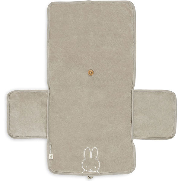 Verschoningsmat badstof Nijntje Olive Green met opvouwbaar ontwerp voor baby’s