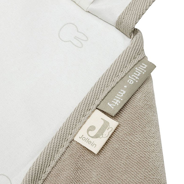 Verschoningsmat badstof Nijntje Olive Green met opvouwbaar ontwerp voor baby’s