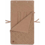 voetenzak groep 0 check knit biscuit voor autostoel baby