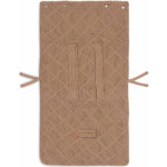 voetenzak groep 0 check knit biscuit voor autostoel baby