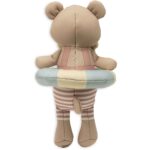 Jollein badpop Teddy Bear met afneembare zwemband en drijvend ontwerp voor baby's en peuters.