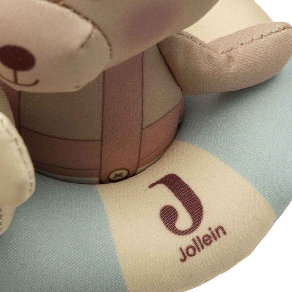 Jollein badpop Teddy Bear met afneembare zwemband en drijvend ontwerp voor baby's en peuters.