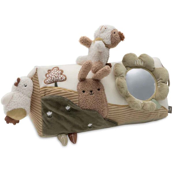 Jollein activiteiten driehoek Tiny Park met spiegel, hondje en konijntje voor baby's en tummy time.