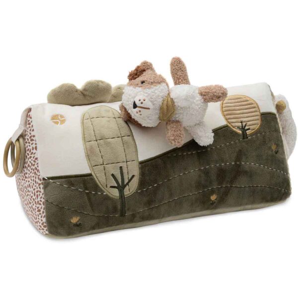 Jollein activiteiten driehoek Tiny Park met spiegel, hondje en konijntje voor baby's en tummy time.