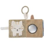 Jollein activiteitenboekje Tiny Park met dieren, spiegel en knisperende pagina's voor baby's.