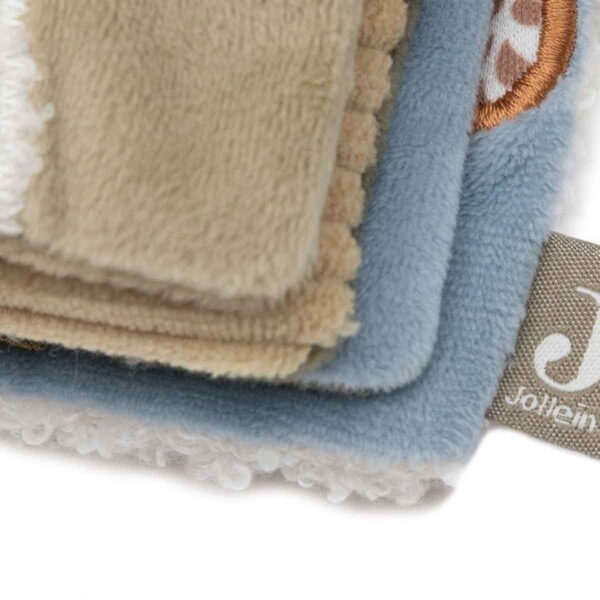 Jollein activiteitenboekje Tiny Park met dieren, spiegel en knisperende pagina's voor baby's.
