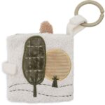 Jollein activiteitenboekje Tiny Park met dieren, spiegel en knisperende pagina's voor baby's.