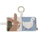 Jollein activiteitenboekje Tiny Park met dieren, spiegel en knisperende pagina's voor baby's.