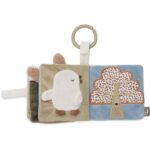 Jollein activiteitenboekje Tiny Park met dieren, spiegel en knisperende pagina's voor baby's.