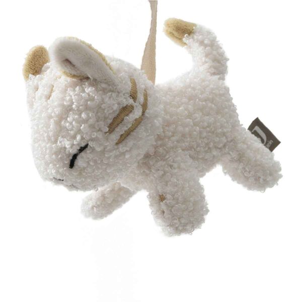 Jollein wagenspanner Tiny Park met hondje, katje, spiegel en belletjes. Ideaal speelgoed voor onderweg en de ontwikkeling van je baby.