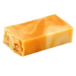 Sinaasappel Olijf Olie Zeep handgesneden ambachtelijke olijfzeep met frisse citrusgeur en verzorgende olijfolie.