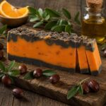 Kaneel & sinaasappel olijf olie zeep handgesneden natuurlijke zeep met warme kruiden en frisse citrus van Ancient Wisdom.
