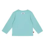 Frogs and Dogs babyshirt lange mouw jongen Pilot Club in Aqua Sea met PILOT-print en vliegtuig