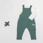 Frogs and Dogs shirt Pilot Club FD in White Alyssum gebroken wit met lange mouwen en groen pilotenembleem