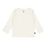 Frogs and Dogs shirt You Are Loved in Jet Stream ivoorwit met lange mouwen en hartje vol roze bloemen